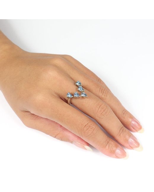 Gabriella Alicia Blue Petrichor Aquamarine Ring