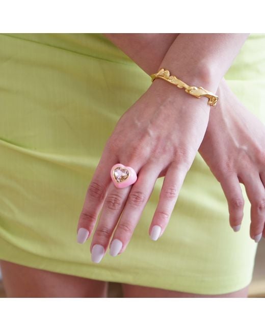 Smilla Brav White Enamel Ring Misha