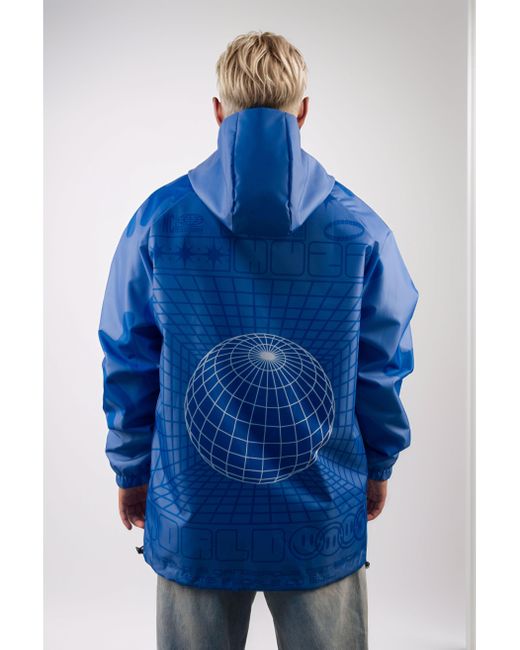 mysimplicated Blue Water Repellent Windbreaker for men