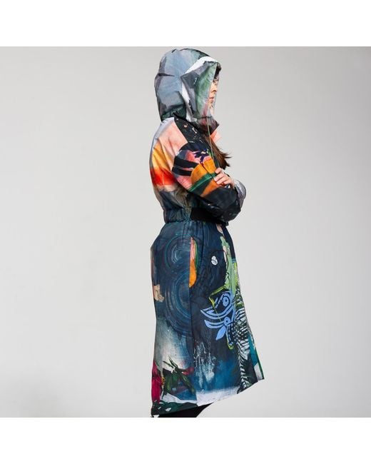 ARTISTA Blue Hooded Forest Jacket