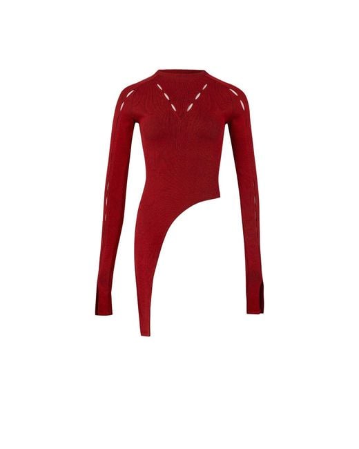 Pcfg Red Your Itch Two Tones Rib Top
