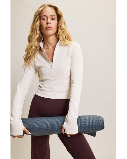 Hrmn8 White Neutrals Explore Bamboo Long Sleeve Top