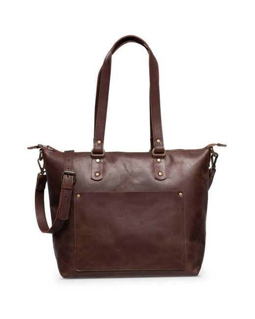 Hides Leather Co. Brown Handmade Large Leather Tote Shoulder Bag