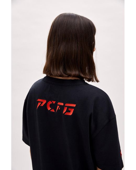 Pcfg Black Destroyed Logo Tee