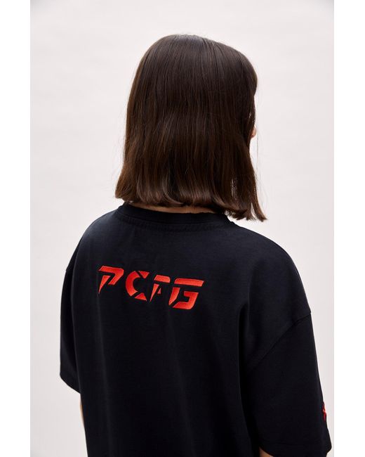 Pcfg Black Destroyed Logo Tee
