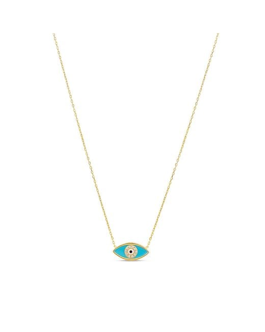 SHYMI Metallic Evil Eye Necklace