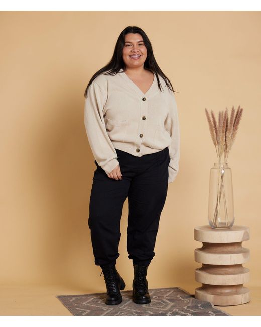 Known Supply Natural Neutrals Heavyweight Cotton Cardigan