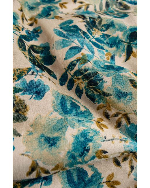 Stovaria Green Raw Silk & Cotton Blend Ankle Length A Line Skirt