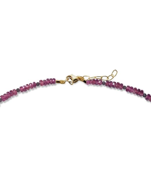 Bombyx House Metallic Birthstone January Garnet Necklace