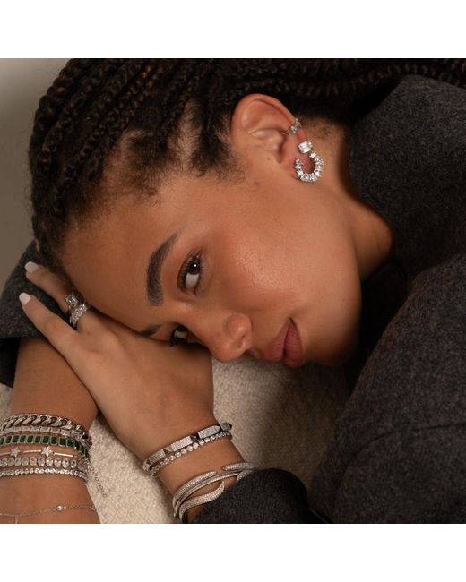 SHYMI Metallic Multi Shape Statement Earrings