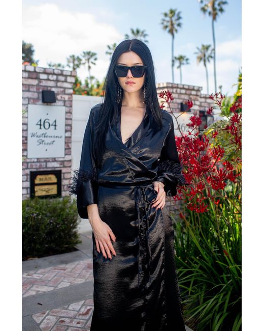 Jennafer Grace Black Marlene Wrap Dress