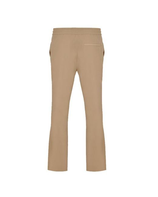 DAVID WEJ Natural Ashford Relaxed Loose Fit Drawstring Trouser for men