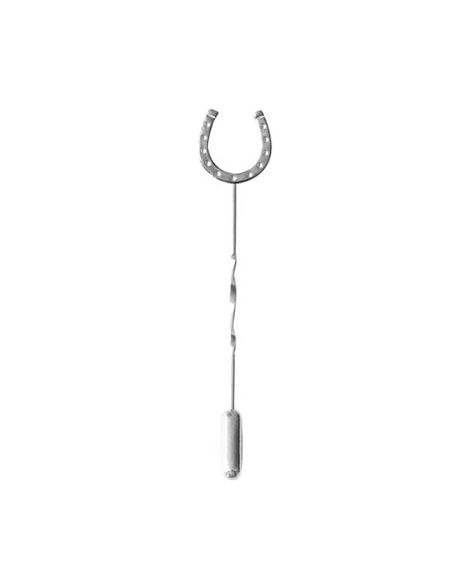 Lee Renee Metallic Lucky Horseshoe Tie Pin/Twist Tie Pin – for men