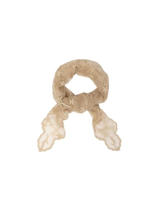 Saachi Metallic Embroidered Lace Bandana