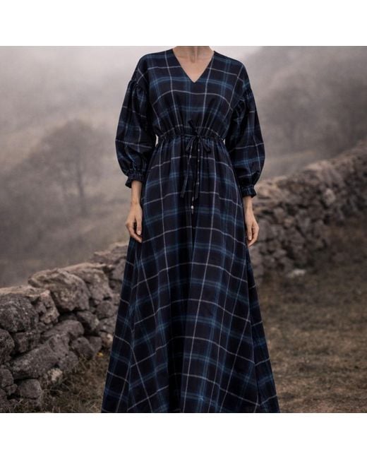 NUMBAT Black Klara Tartan Dres