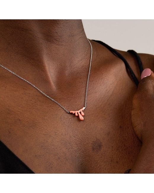 Dolcetto Designs Metallic Gelato Tangerine Necklace