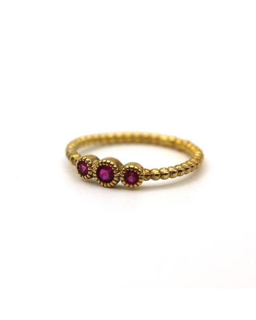 VicStoneNYC Fine Jewelry Yellow Antique Style Ruby Ring