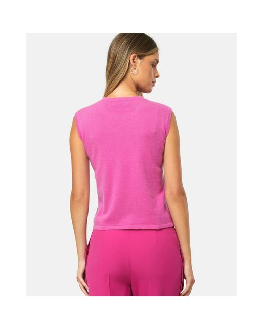 Helen Mcalinden Pink Marlena Cyclamen Cashmere Vest