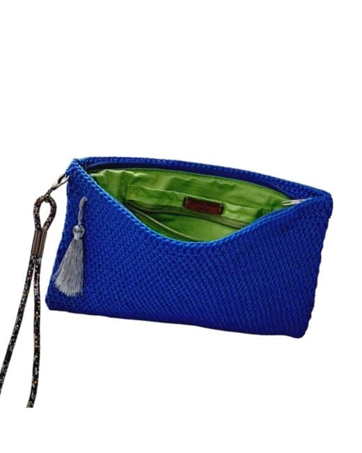 Springmoonatelier Blue Handmade Clutch Bag – Elegant And Chic