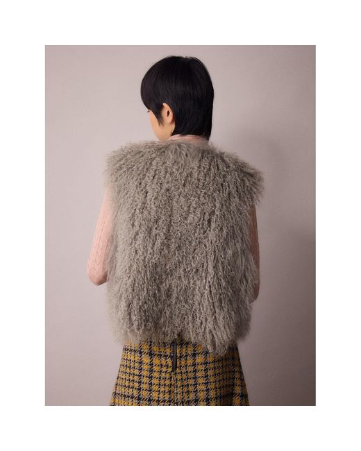 Amanda Thompson Couture Gray Colette Gilet Stone
