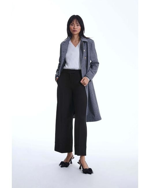 James Lakeland Black Wide Leg Trousers