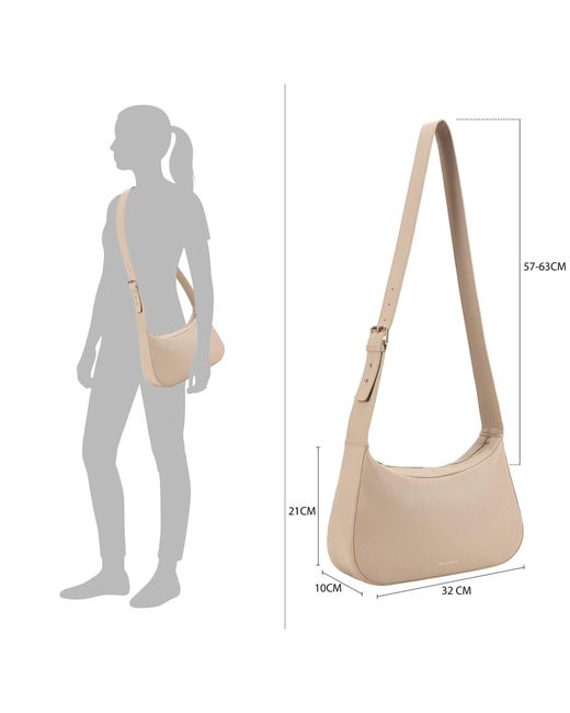 Paul Costelloe White Indira Crossbody Bag
