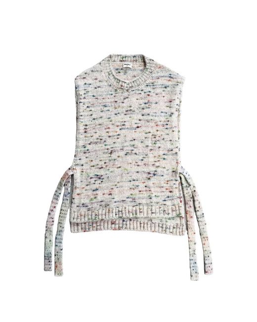 Mabli White Blewog Vest