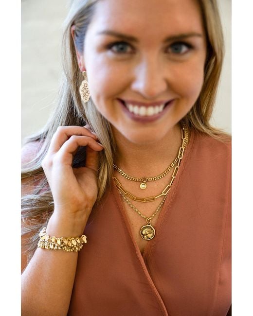 Loni Paul Jewelry Metallic Small Modern Crystal Necklace
