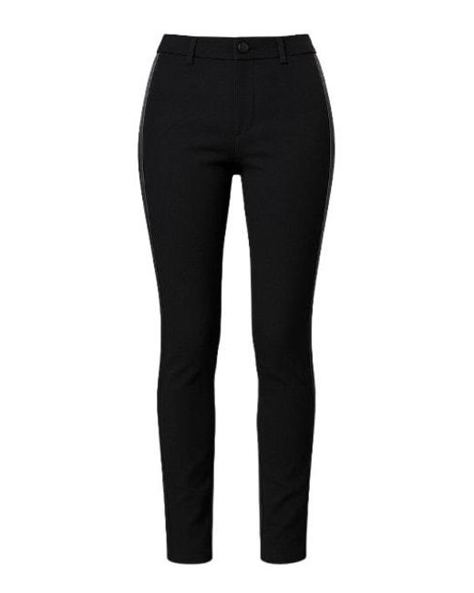 Conquista Black Satin Detail Trousers