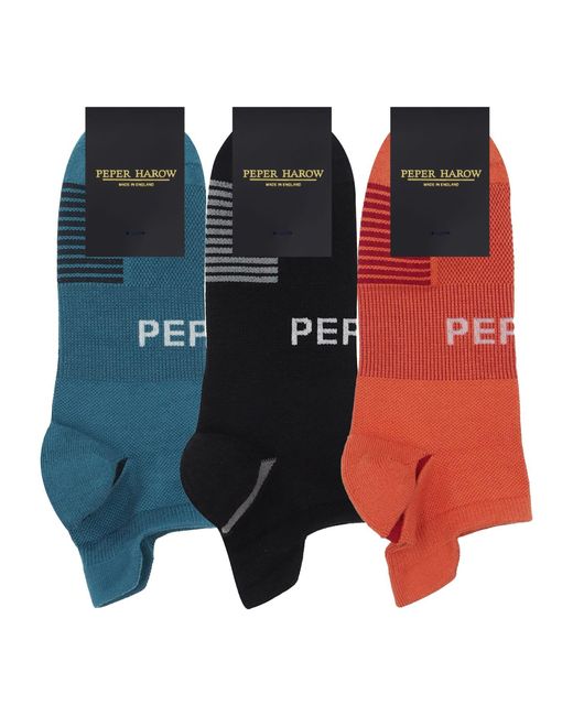 Peper Harow - Made in England Black Aero Gym Socks Bundle for men