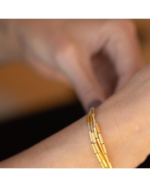 Nart Nature Making Art Metallic The Single Buriti Natural Fiber Bracelet