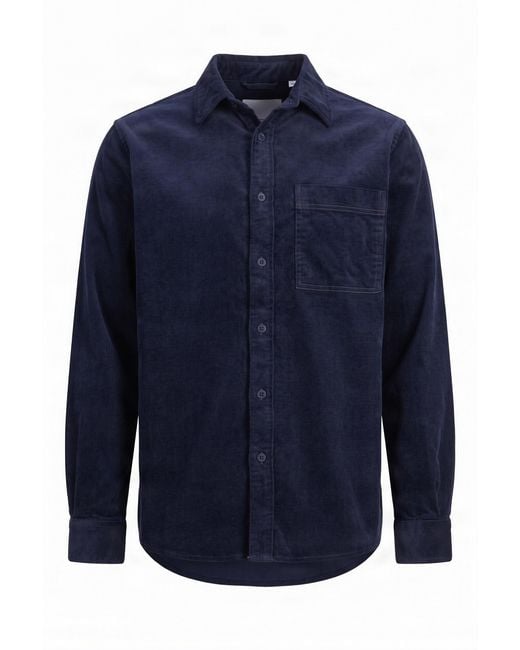 Komodo Blue Oscar Organic Cotton Cord Overshirt for men