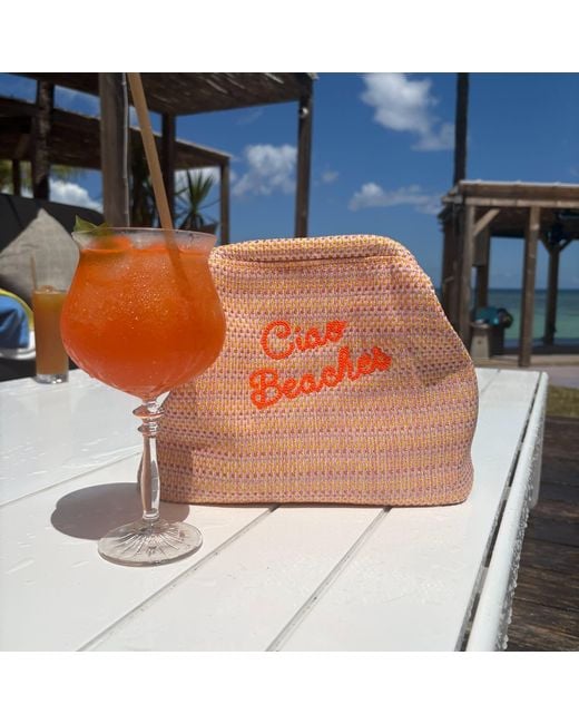 Lilly Loves Orange Neon Ciao Beaches Beach Clutch