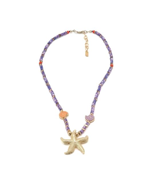 Ebru Jewelry Metallic Spirit Of The Ocean Starfish Necklace