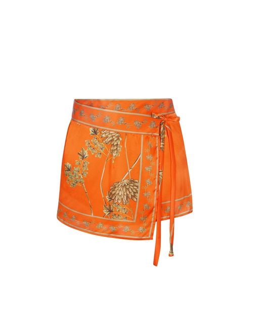 Aguaclara Orange Riad Mini Skirt