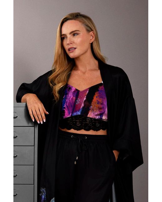 Zafur Purple Half Cami
