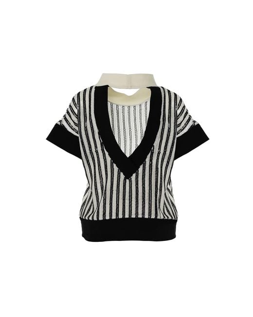 Larisa Dragna Black Sequin Top With An Open Back