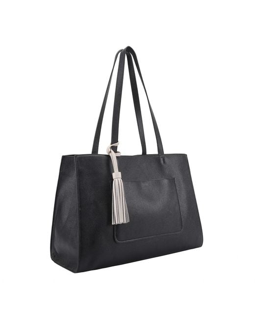 Lloyd Baker Black Eleanor Leather Tote Bag