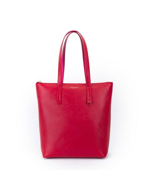 CAMPO MARZIO Roma 1933 Women's Red Cameron Vertical Bag Cherry- Fuchshia