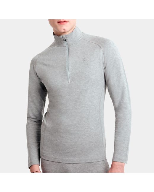 The Koozy Gray Ali Long Sleeve Half-Zip