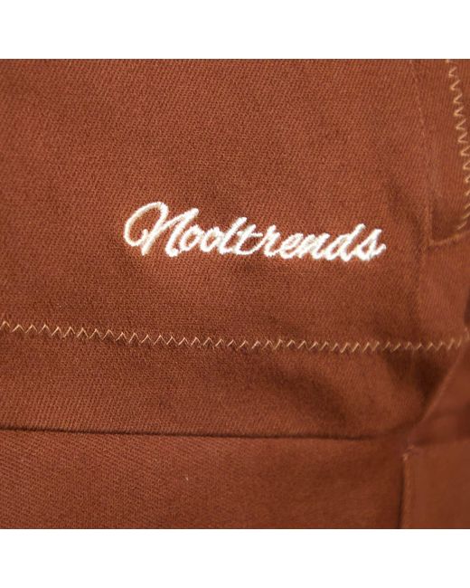 Nooltrends Brown Mocha Palmeraie Embroidered Jacket for men