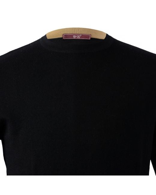 DAVID WEJ Blue Harley Crew Neck Sweater – for men