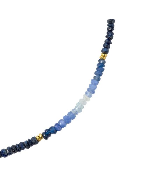 Bombyx House Blue Sapphire Ombre Station Necklace
