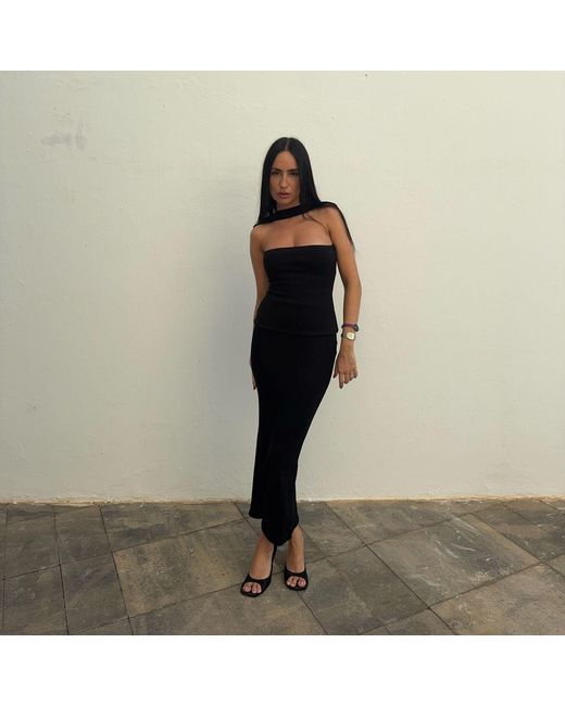 Amortizia Black Toxic Skirt Shaping Pencil Skirt