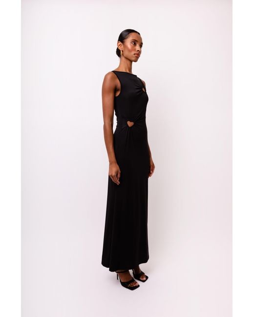 Amy Lynn Black Harlie Heart Cut Out Maxi Dress
