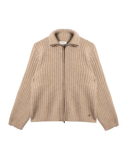 Bel Cashmere Natural Nicole Cashmere Cardigan
