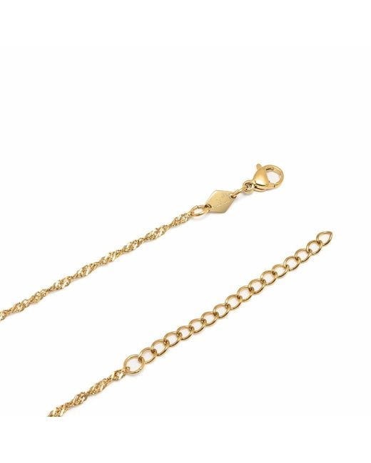 Nialaya Metallic Evil Eye Pendant Necklace