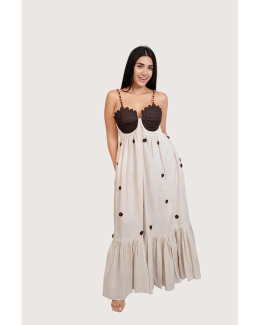 Muda Clothing Fz Llc Natural Neutrals Coco Linen Dress