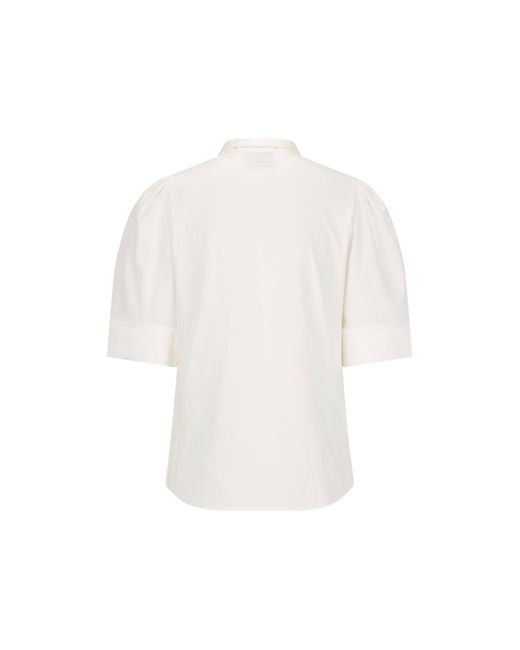 Monika Branagan White Tuxe Deluxe Folk Shirt