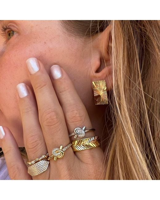 Native Gem Metallic Sunray Earrings